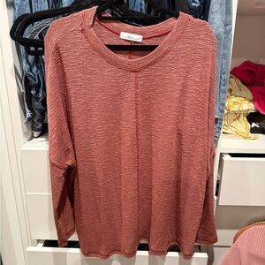 TALULAH Pink Relaxed Long Sleeve Sweatshirt